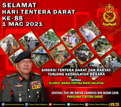 Tentera darat malaysia markas tentera darat, sekretariat tentera darat, wisma pertahanan, jalan padang tembak, 50634 kuala lumpur. Ucapan Selamat Hari Tentera Darat Tentera Darat Malaysia Facebook