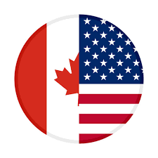 CANADA USA PARTNERSHIP FLAG