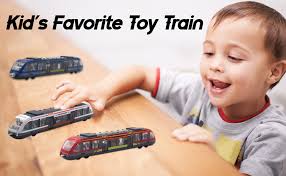 Amazon.com: Crelloci 3 Pack Bullet Train Set, Linked High Speed Lotomotive  Toy Train, Die Cast Alloy Model Car, Connectable Sliding Subway, Gift for  ...