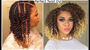 A twist out is basically when you install several two strand twists throughout your hair, allow it to set and unravel the next day. How To Get A Perfect Twist Out Every Time Natural Hair Youtube