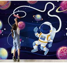 Although the term is generally reserved for professional space travelers, it is sometimes applied to anyone who travels into space, including scientists, politicians. Kinder Tapete Astronaut Im Weltraum Tenstickers