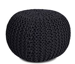 You can choose blues or pinks, greens or greys, in spots, shapes, or candy stripes. Birdrock Home Round Pouf Foot Stool Ottoman Knit Bean Bag Floor Chair Cotton Braided Cord Great For The Living Room Bedroom And Kids Room Small Furniture Charcoal Grey