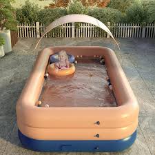 Check Out This New Awesome Inflatable Swimming Pool With Sunshade Our Sunshade Pools Are Made O In 2020 Inflatable Lounge Pool Swimming Pools Inflatable Swimming Pool