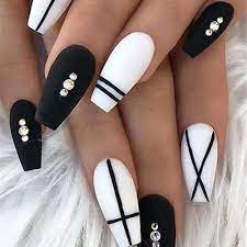 Diseños de uñas acrilicas negras : Https Xn Parauas 8za Org Unas Acrilicas Negro Mate