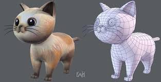 Cat Cartoon V01 3d Model Cat Model 3d Character Cat Character
