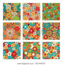 Check spelling or type a new query. Vintage Floral Seamless Patterns Set Psychedelic Or Hippie Style Backgrounds Abstract Flowers And Groovy Colors Poster Id 321446701