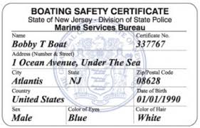 For affirmative responses to background questions: Boating Safety Certificate Frequently Asked Questions New Jersey State Police