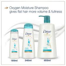 Dove nutritive solutions strengthening shampoo formula for damaged hair intensive repair dry hair shampoo with keratin actives 12 oz, 4 count. Buy Dove Shampoo Oxygen Moisture 180 Ml Bottle Online At Best Price Bigbasket
