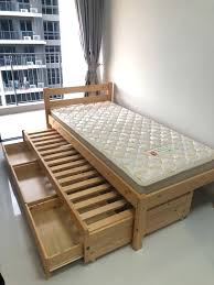 Free delivery and returns on ebay plus items for plus members. Sea Horse Brand Single Bed Frame Pull Out Bed Cabinet Furniture Home Living Furniture Bed Frames Mattresses On Carousell