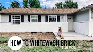 We'll show you how to achieve the whitewash look with two different ap. How To Whitewash Brick House Exterior We Improved Our Curb Appeal For Under 150 Youtube