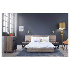 5 Piece Alibi Full Size Bedroom Set Nexera Brown Modern Bedroom Set Bedroom Sets Full Size Bedroom Sets