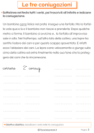 Le Tre Coniugazioni Esercizi Per La Scuola Primaria Scuola Lezioni Di Grammatica Regole Ortografiche