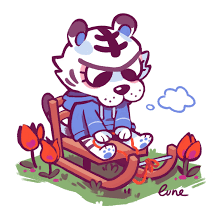 Rolf Asked Me For A Sleigh In Mid Spring Animalcrossing Animal Crossing Fan Art Animal Crossing Funny Animal Crossing Villagers