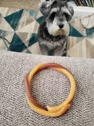 It smells like cinnamon and looks like a pressed rawhide bracelet at first glance. Review And Buy N Bone Puppy Teething Ring