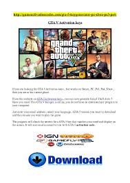 Grand theft auto v had a lot of different premieres and to be honest. Pdf Gta 5 Activation Keys Neriman Bayramov Academia Edu