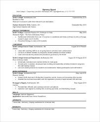 sample professional resume templates in
