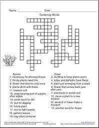 Welcome to our free bible crossword puzzles page. Crossword Gardening Vocabulary Abcteach