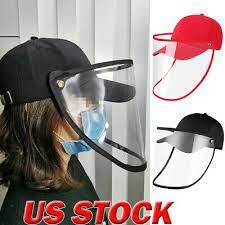Ad Ebay Men Women Protective Clear Face Mask Cap Anti Fog Dust Windproof Ourdoor Hat Us Clear Face Mask Face Shield Hat Face Shield Masks