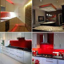 Kitchen under cabinet lighting is an ideal way of showing off your new kitchen! Red Under Cabinet Kitchen Lighting Plasma Tv Led Strip Sets