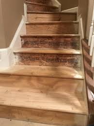 If your stairs have curved edges, press a contour guide against the curved edge and trace it on your. Help Hardwood And Particle Board Mix Stairs Under Carpet Diy Home Improvement Forum