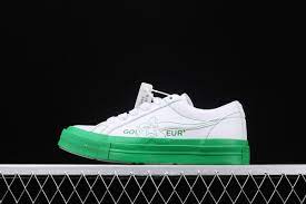Tyler the creator and converse have teamed up to present the golf le fleur collection, inspired by the rapper's golf wang brand + iconic converse one star sneaker. Converse X Golf Le Fleur Colourblock One Star White Green For Sale The Sole Line