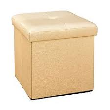 Paisley multicolor patterned fabric upholstered wooden ottoman with hidden storage 25 in. Yellow Simplify Storage Ottomans Ottomans Poufs Furniture Kohl S