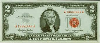 Red Seal Two Dollar Bills 1928 1963 Values And Pricing