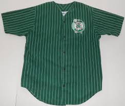 Black And White Pinstripe Baseball Jersey Vtg Boston Celtics Chalk Line Green Pinstripe Embroidered Baseball Jersey Large Chalkline Bostonceltics Pinstripe Baseball Jerseys Boston Celtics