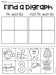 Th Worksheet Your Students Will Have So Much Fun Completing These Th Digraph Worksheets T Digraphs Worksheets Digraph Words Kindergarten Worksheets Printable