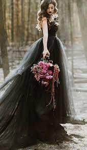 Strapless Organza Black Wedding Dresses Bridal Gowns Black Wedding Gowns Black Wedding Dresses Fancy Wedding Dresses