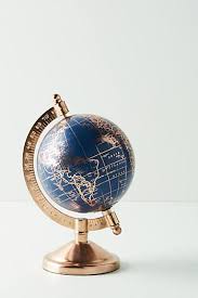Decorative Globe Navy Small Anthropologie 18 00 Globe Decor Painted Globe Cute Room Decor