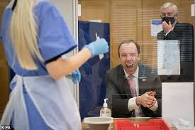 Uk health secretary matt hancock was accused of pretending to cry after footage of him appearing emotional in reaction to news of the world's first coronavirus vaccinations failed to convince many viewers. Matt Hancock Bursts Out Laughing After Swabbing Throat At Parliament S New Self Test Hub Sound Health And Lasting Wealth