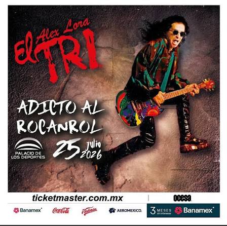 Este 25 del julio llega una vez más al @palaciodelosdeportes_mx . Una de las bandas más importantes del #rockmexicano @eltri_oficial Presentando el #adictoalrocknroll Boletos 🎫 vía @ticketmaster_mx Evento patrocinado por @ocesa #eltri #eltridemexico