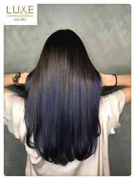 Cool Ombre Balayage Mix Lavender Ash Violet Color Hair Best Hair Salon Hair Color Blue