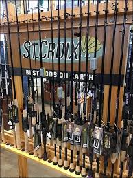 What fishing pole length should you get? St Croix Fishing Pole Freestanding Rack Fixtures Close Up