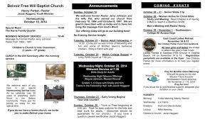 The united american free will baptist church is the oldest national body of predominantly black free will baptists in the united states. Homecoming October 19 2014 Belvoir Free Will Baptist Church