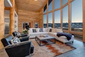 These areas are the focal points of any log home, used for living, laughing & entertaining. Modern Rustic Log Home Furniture Project On A Dime Modern Wohnbereich Salt Lake City Von Home Style Houzz