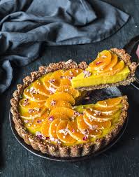 Mandarin Curd Tart Vegan Rainbow Nourishments Recipe Lemon Curd Tart Citrus Tart Lemon Curd