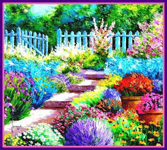 Either during the cool season or the warm season. Flower Garden Drawing Images