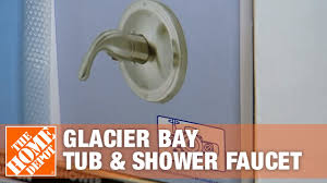 Glacier bay kitchen faucets faucet repair bathroom reviews jonestudio glacier bay pull down kitchen faucet. Glacier Bay Tub Shower Faucet Integral Stops The Home Depot Youtube