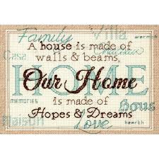 Pattern information size (as charted): Dimensions Mini Counted Cross Stitch Kit 7 X5 Home 14 Count Target