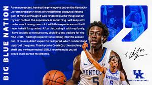 His death shook the college basketball and nba world. Terrence Clarke Announces That He Will Declare For The Nba Draft Kentucky Sports Radio