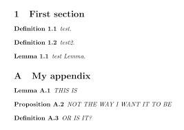 Changing The Numbering In Appendix Tex Latex Stack Exchange