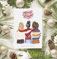 This beautiful christmas card will surely convey your heartiest christmas wishes. Personalized Three Best Friends Female Christmas Greeting Card Beautiful Christmas Cards Personalised Christmas Cards Christmas Greetings