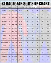 Www K1racegear Com Au Size Charts Php