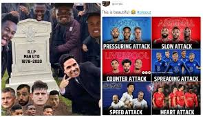 5 Meme Kocak Kekalahan Mu Dari Arsenal Bikin Serangan Jantung Aja