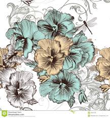 Free for commercial use no attribution required high quality images. Beautiful Seamless Floral Wallpaper Pattern With Flowers Hawaiian Hibiscus 1300x1390 Download Hd Wallpaper Wallpapertip