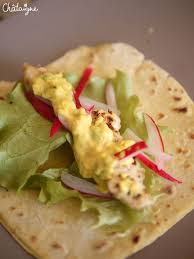 Wrap Au Poulet Sauce Au Curry Blog De Chataigne Wraps Poulet Recettes De Cuisine Recette Wrap