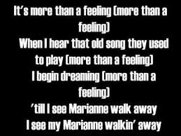 Boston More Than A Feeling Lyrics More Than A Feeling Cool Lyrics Lyrics
