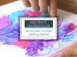 Easy watercolor paintings for kids. Abstract Watercolor Painting Easy Abstract Art For Kids The Kitchen Table Classroom